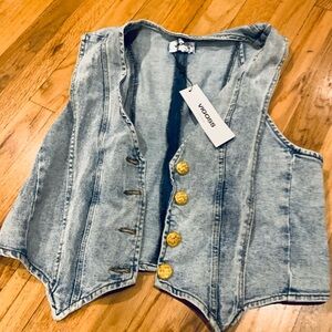 VIGOSS Light Blue Denim Vest
